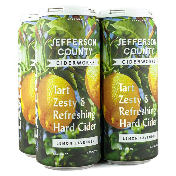 Jefferson County Ciderworks Lemon Lavender 4pk | Hy-Vee Aisles 