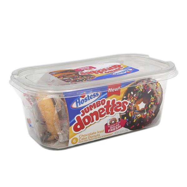 Hostess Jumbo Chocolate Iced Cake Donuts 6Ct HyVee Aisles