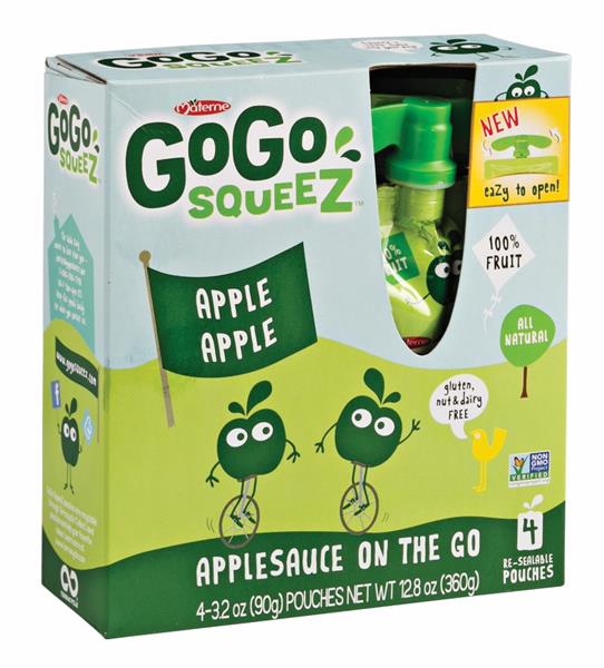 GoGo Squeez Applesauce On the Go Apple Apple 4Pk HyVee Aisles Online