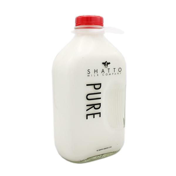 Shatto Milk Company Whole White Milk, Glass Bottle, 32 fl oz