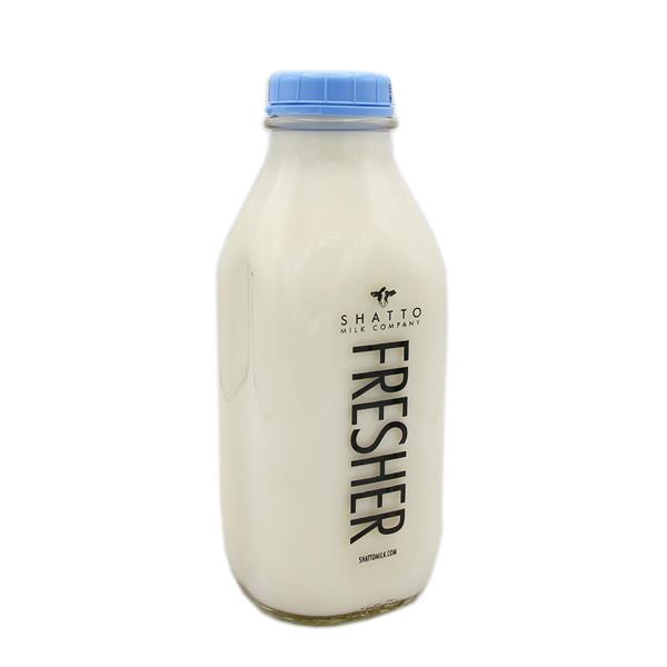 Shatto Milk Company Whole White Milk, Glass Bottle, 32 fl oz