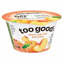 Too Good & Co. Peach Yogurt-Cultured Low Fat Milk Product, Fruit On The Bottom