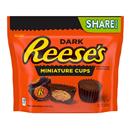Reese's Miniatures Dark Chocolate Peanut Butter Cups, Candy Share Pack