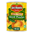 Del Monte Yellow Cling Sliced Peaches In 100% Juice