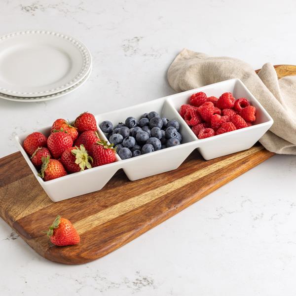 BIA White Porcelain 3-Compartment Server | Hy-Vee Aisles Online