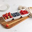 BIA White Porcelain 3-Compartment Server