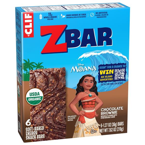 CLIF Kid ZBAR Organic Chocolate Brownie 6-1.27 oz Bars | Hy