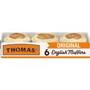 Thomas' Original Nooks & Crannies English Muffins - 6 Pack