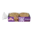 Brownberry Sandwich Thins Multigrain Rolls, 6 count, Pre-sliced Sandwich Thins