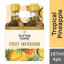 Sutter Home Fruit Infusions Tropical Pineapple White Wine, 4Pk