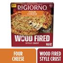DiGiorno Four Cheese Pizza, Wood Fired Style Crust, Frozen Cheese Pizza