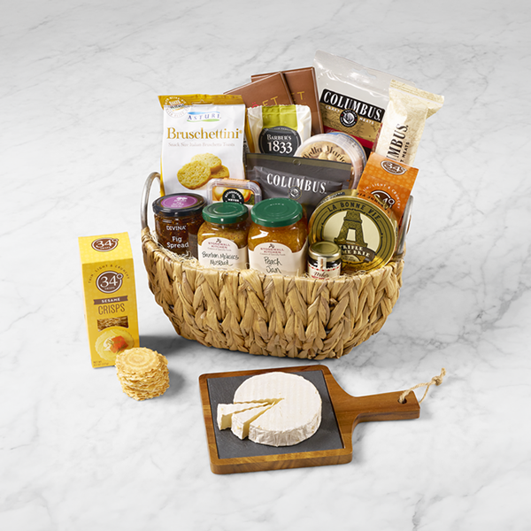 Deluxe Charcuterie & Cheese Gift Basket | Hy-Vee Aisles Online Grocery ...