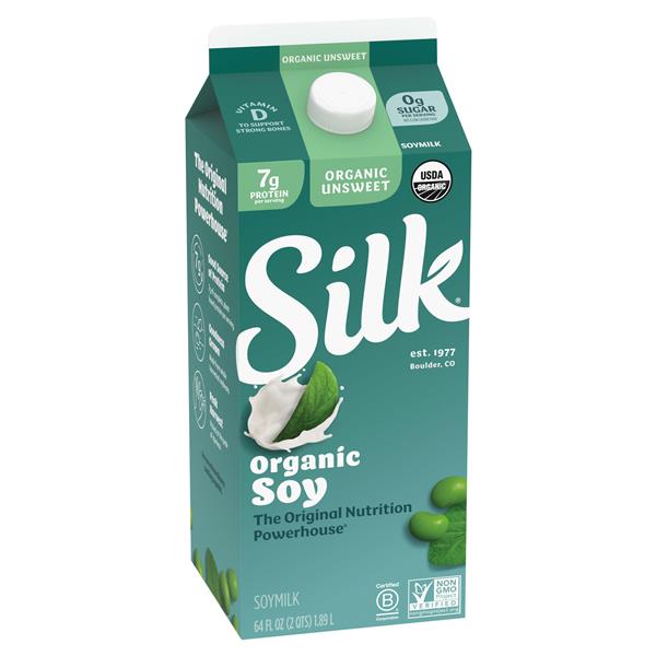 Silk Unsweetened Organic Soy Milk | Hy-Vee Aisles Online