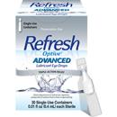 Refresh Optive ADVANCED Lubricant Eye Drops Preservative-Free Tears, 30 Single-Use Containers