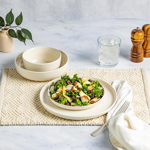 Hy-Vee Seasons Serenity Dinnerware in Linen, Set of 16 | Hy-Vee