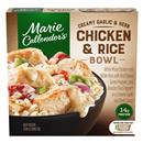 Marie Callender's Creamy Garlic & Herb Chicken & Rice Bowl, Single Serve Frozen Meal