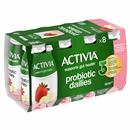 Activia Probiotic Dailies Strawberry Banana Lowfat Yogurt Drinks