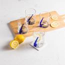 Libbey Blue Ribbon Rocks Glasses, Set of 4