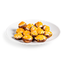 Imitation Crab Cheeseball Stuffed Mushrooms