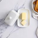 BIA White Porcelain Covered Half-Stick Butter Dish