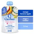 Gerber Toddler Food, Mango Banana Apple, Fruit Puree, Yogurt & Whole Grains