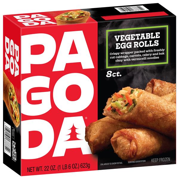 Pagoda Frozen Crunchy Vegetable Egg Rolls | Hy-Vee Aisles Online