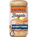 Thomas' Everything Bagels, Pre-sliced Bagels, 6 Count