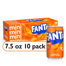 Fanta Soda, Orange Mini 10 Pack