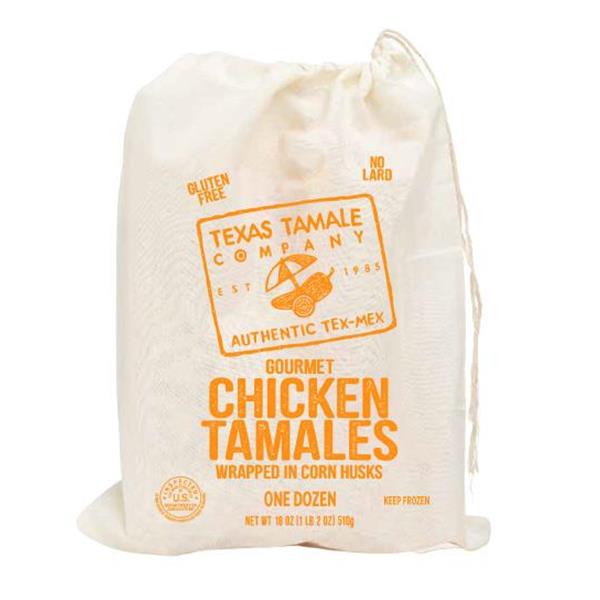 Texas Tamale Company Gourmet Chicken Tamales Wrapped in Corn Husks