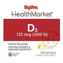 Hy-Vee Healthmarket D3, 125 McG, Softgels