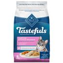 Blue Buffalo Tastefuls Natural Dry Food for Adult Cats, Sensitive Stomach, Chicken & Brown Rice Recipe