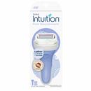 Schick Intuition Pure Nourishment Women's Razor, With Coconut Milk & Almond Oil, 1 Razor & 2 Refils