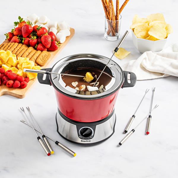 NK　rawlifefactory rook 植椀　セット The Rock 13 Pc. Electric Fondue Set in Red | Hy-Vee Aisles Online
