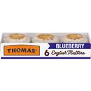 Thomas' Nooks & Crannies Blueberry English Muffins, 6 Count