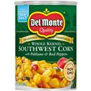 Del Monte Whole Kernel Southwest Corn with Poblano & Red Peppers