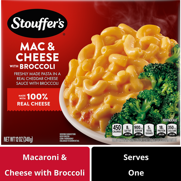 Stouffer's Macaroni and Cheese with Broccoli Frozen Meal