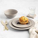 Hy-Vee Seasons Infinity Dinnerware in Chateau Gray, Set of 12