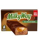 MILKY WAY Caramel and Chocolate Ice Cream Bars 6Ct