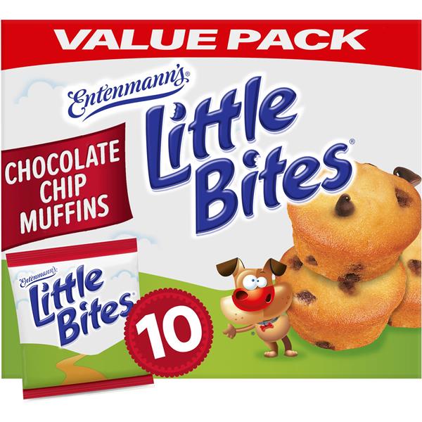 Little Bites Chocolate Chip Muffins, 10 packs, Mini Muffins, 16.5