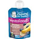 Gerber Natural for Toddler, WonderFoods Banana Blueberry Toddler Food, 3.5 oz Pouch