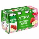 Activia Probiotic Dailies Lowfat Yogurt Drink, Strawberry Banana, 8Pk