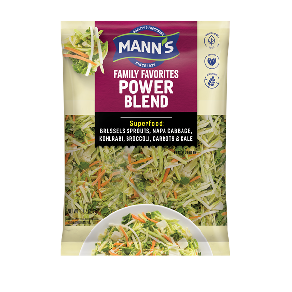 Mann's Power Blend Superfood Brussels Sprouts, Napa Cabbage