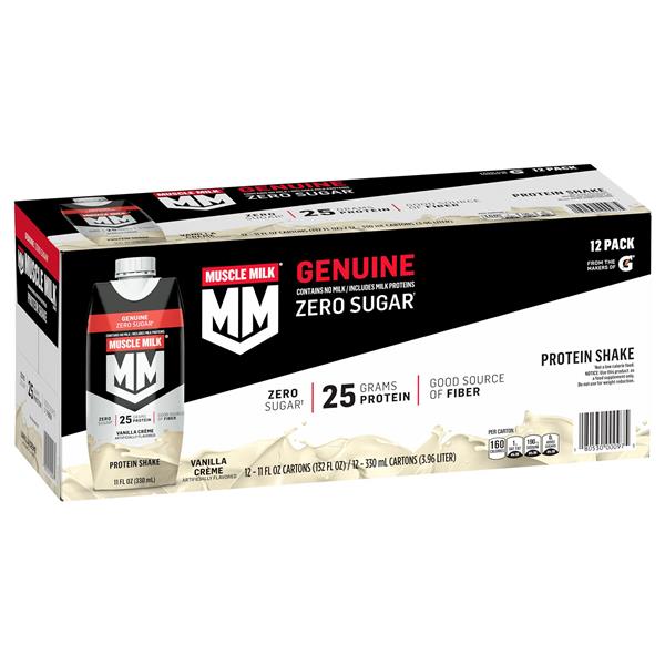Muscle Milk Genuine Protein Shake Vanilla Creme Artificially