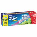 Ziploc Slider Quart Size Storage Bags with Power Shield Technology, Bonus