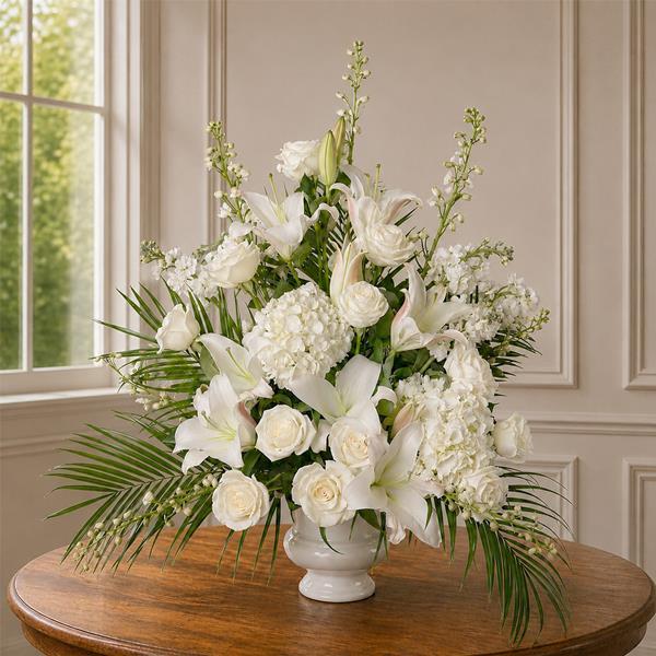VIP専用ページ♡vintage lingerie ♡White flower Cherished Memories - Flower Table Arrangement | Hy-Vee Aisles