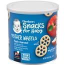 Gerber Snacks for Baby Teether Wheels, Apple Harvest, 1.48 oz Canister