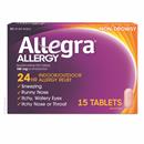 Allegra 24HR Non-Drowsy Antihistamine, Tablets, Fast-acting Allergy Symptom Relief, 180 mg