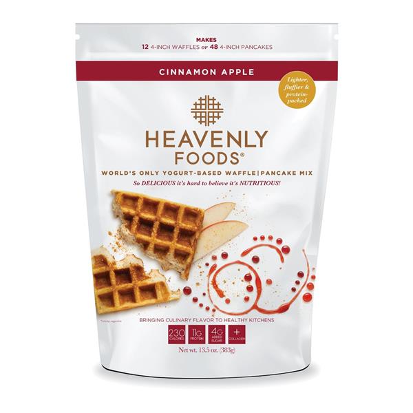 Heavenly Foods Protein-Packed Yogurt-Based Cinnamon Apple Waffle