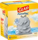 Glad ForceFlex Tall Kitchen Drawstring Trash Bags, 13 Gallon, Fresh Clean with Febreze Freshness
