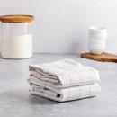 Hy-Vee Seasons Vintage Wash Tea Towels in White and Chateau Gray, Set of 2